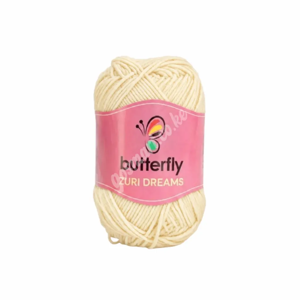 Hand Knitting Yarn - Butterfly Zuri Dreams (802 - Vanilla)