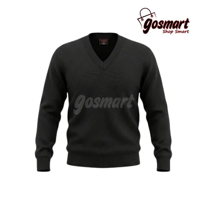 KK Black Plain Pullover