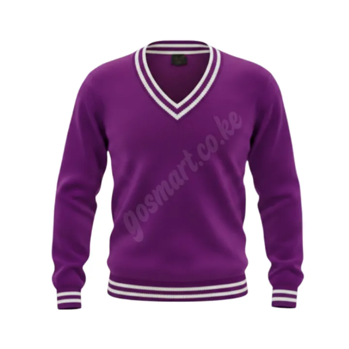 KK Purple Striped 2W Pullover